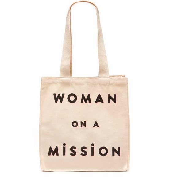 FEED Handbags - NWT FEED “WOMAN ON A MISSION” Canvas Tote